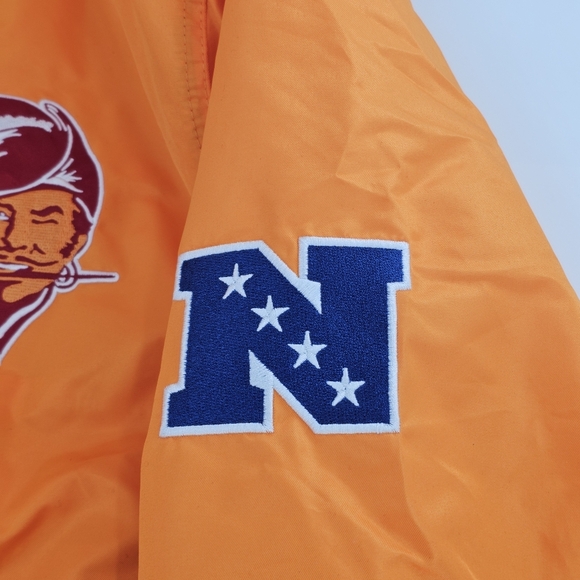 Ultra Game NFL Tampa Bay Buccaneers Satin Jacket Men's Top - Picture 5 of 12